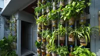 8 Cara Membuat Taman Vertikal dari Botol Bekas, Cocok Buat di Teras atau Halaman Belakang