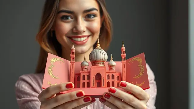 kartu ucapan lebaran pop up
