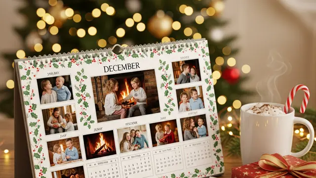 Hadiah Natal Kalender Foto Kustom