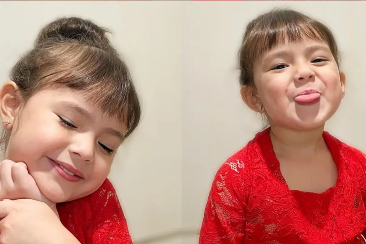 Gaya Manis Chloe Emmanuelle, Putri Asmirandah Kenakan Kebaya di Hari Kartini, Tampil Ayu dengan Wajah Bule