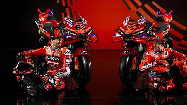 Pembalap Ducati Lenovo Team, Pecco Bagnaia dan Marc Marquez (c) Ducati Corse