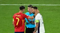 Pertandingan antara Spanyol kontra Inggris di final Euro 2024 hari Senin (15/07/2024) dini hari WIB. (Tobias SCHWARZ / AFP)