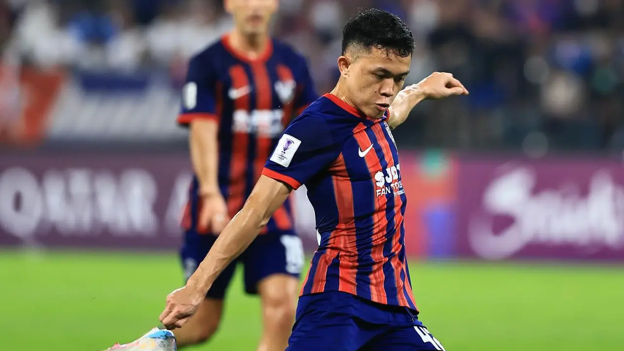 Bintang Timnas Malaysia dan Johor Darul Ta'zim (JDT), Arif Aiman.