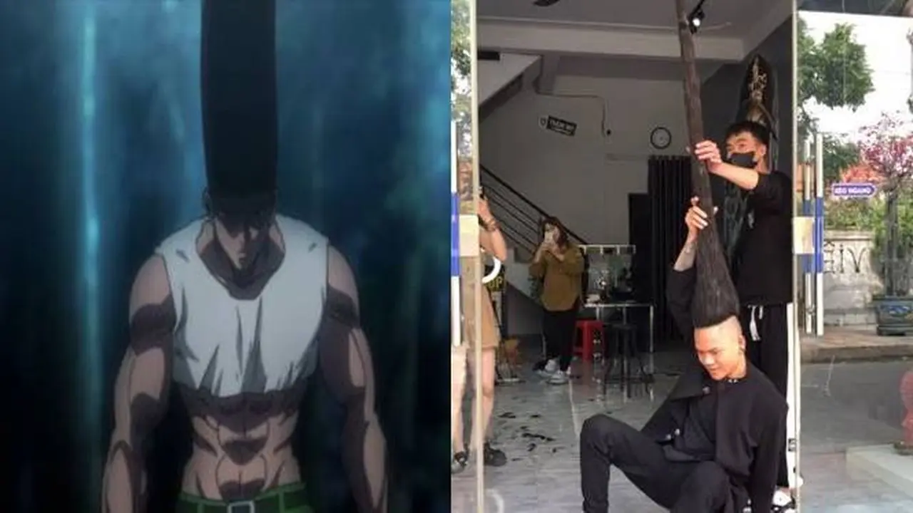 Viral Gaya Rambut Nyeleneh Menjulang ke Atas, Mirip Gon di Anime Hunter X Hunter