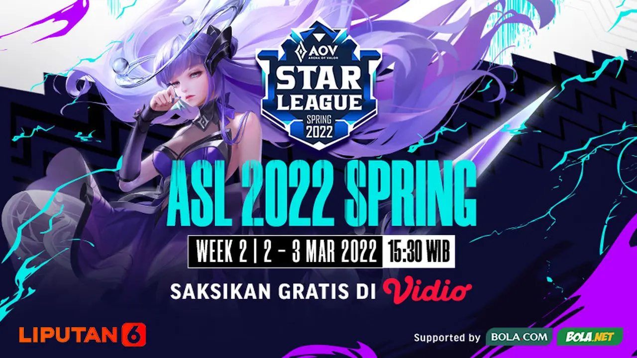 Link Live Streaming AOV Spring Series 2022 di Vidio Pekan Kedua, 2&3 Maret 2022