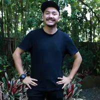 Dari sederet selebriti Indonesia yang ikut aksi 'Botakin Selebriti Shave For Hope 2015', Ananda Omesh merupakan salah satunya. (Wimbarsana/Bintang.com)