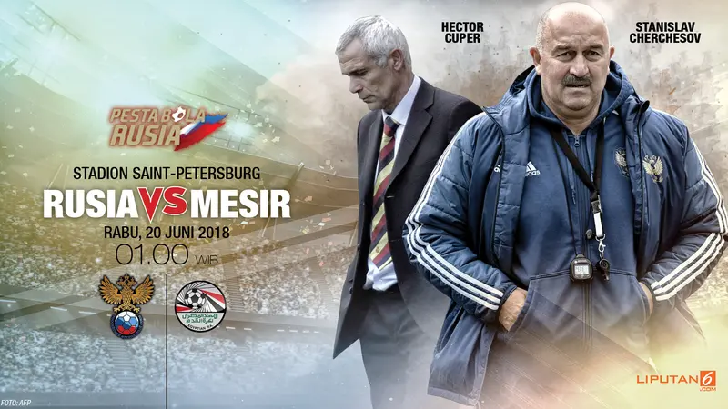 Prediksi Rusia vs Mesir