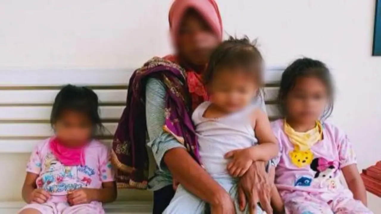 IRT yang mencuri sawit di lahan PTPN V untuk membeli beras bagi tiga anaknya.