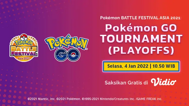 Live Streaming Pokemon Battle Festival Asia 2021 Babak Play Off di Vidio Pekan Ini