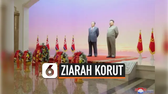 VIDEO: Momen Kim Jong-Un Berziarah ke Makam Kim Il-Sung