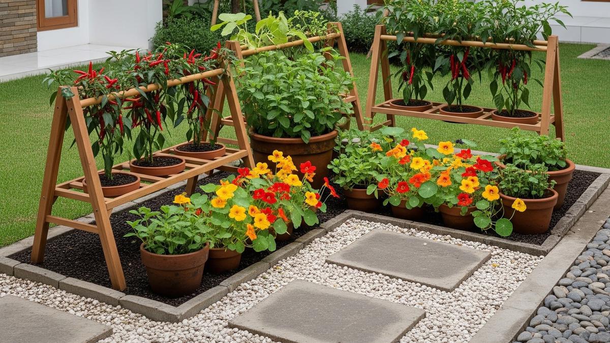 9 Ide Edible Garden Menyatu dengan Taman Bunga Biar Cantik dan Bisa Dimakan