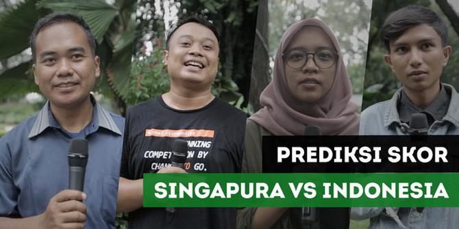 VIDEO: Prediksi Skor Singapura Vs Indonesia di Piala AFF 2018 dari Masyarakat