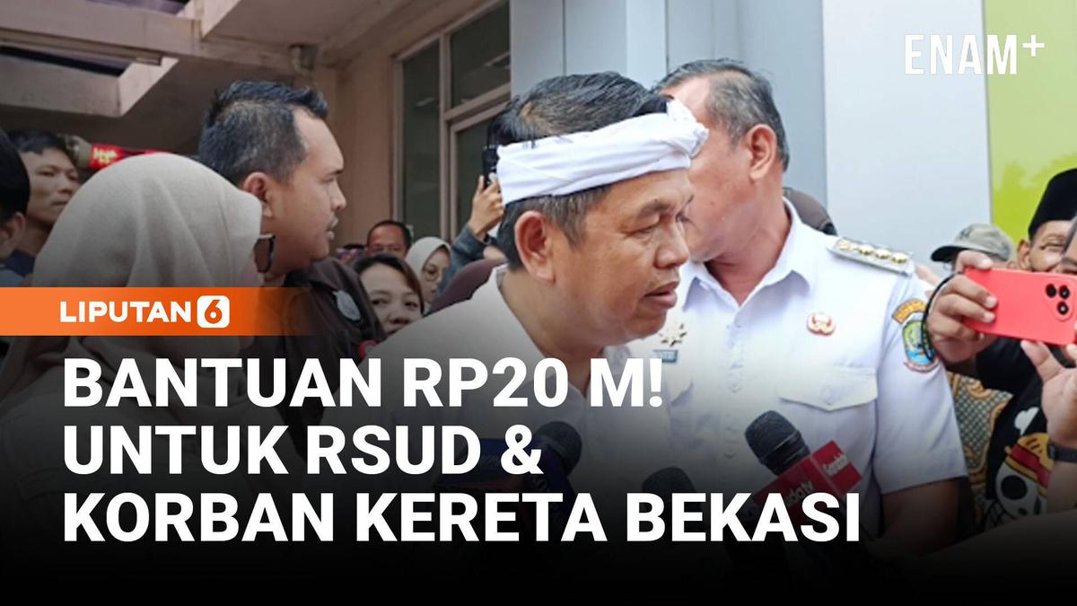 Jabar Kucurkan Bantuan Rp20 M Ke RSUD dan Korban Kereta Bekasi