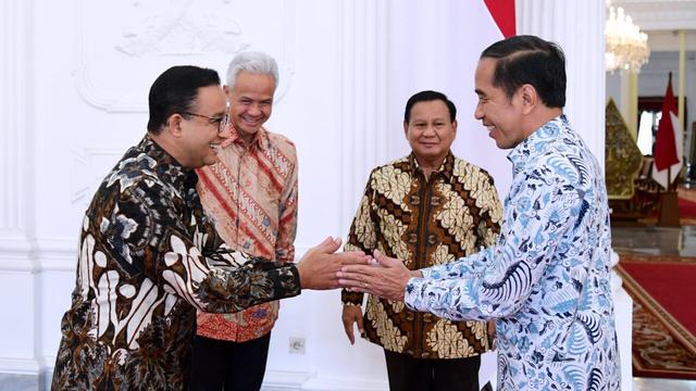 Adu Makna Tersembunyi di Balik Kemeja Batik Presiden Jokowi dan 3 Bacapres Ganjar Pranowo, Prabowo Subianto, dan Anies Baswedan Saat Jamuan