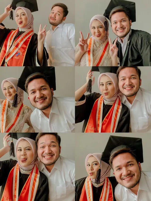 Potret 6 Artis Wanita Didampingi Pasangan saat Wisuda, Bahagia Berlipat