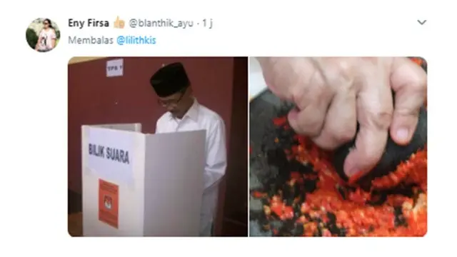 Cuitan kocak (Sumber: Twitter/@blanthik_ayu)