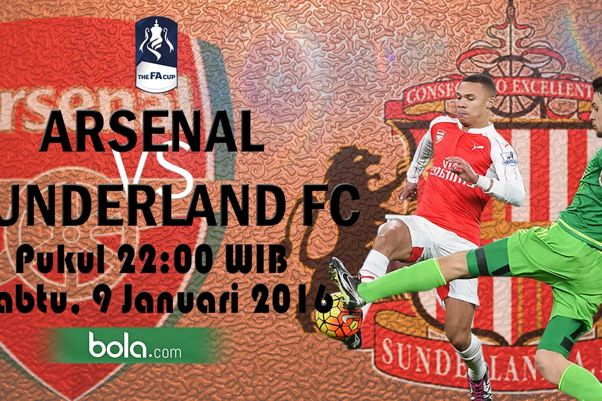 Arsenal vs Sunderland (Bola.com/Samsul Hadi)