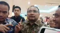 Menteri Agama (Menag) Yaqut Cholil Qoumas menghadiri kegiatan dialog kebangsaan dan Rakernas Gerakan Kristen Indonesia Raya (Gekira) di Hotel Bidakara, Jakarta, Sabtu (3/8) (Merdeka.com)