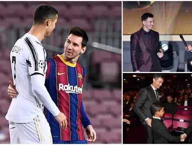 Dua superstar Cristiano Ronaldo dan Lionel Messi tidak melulu menjadi lawan dan bersaing menjadi pesepak bola terbaik di dunia. Berikut ini momen-momen kedekatan Cristiano Ronaldo dan Lionel Messi yang pernah diabadikan lensa kamera.