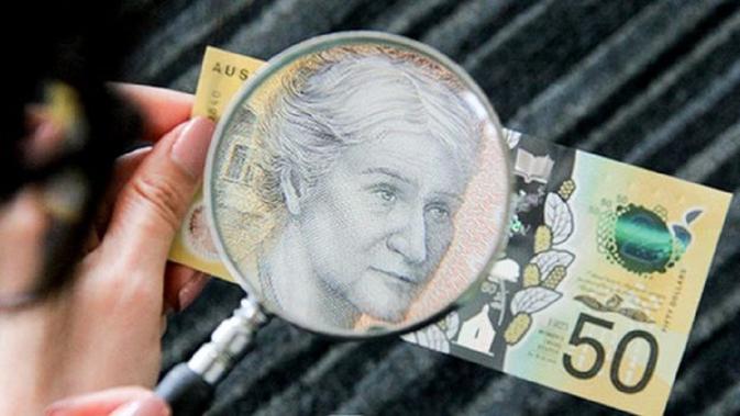 Uang kertas 50 dolar Australia ditemukan terdapat kesalahan cetak. (RESERVE BANK OF AUSTRALIA)
