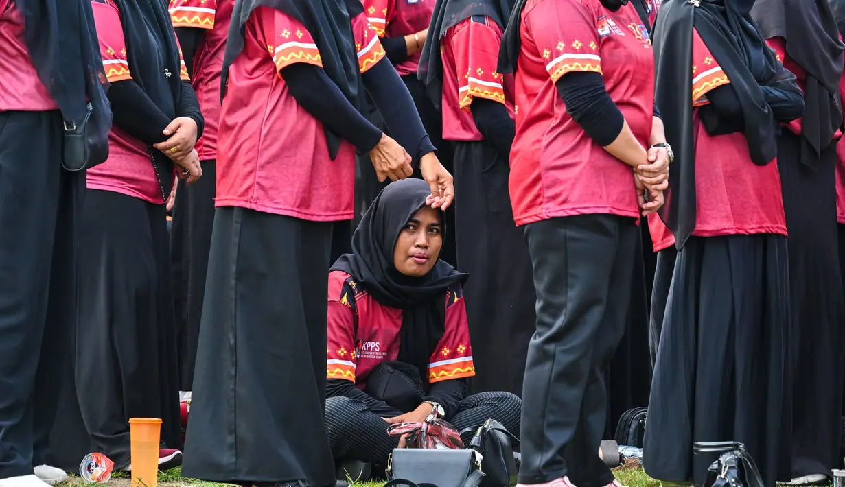 Apel juga untuk memastikan kesiapan pelaksanaan Pilkada serentak 2024 di Kota Banda Aceh. (CHAIDEER MAHYUDDIN/AFP)