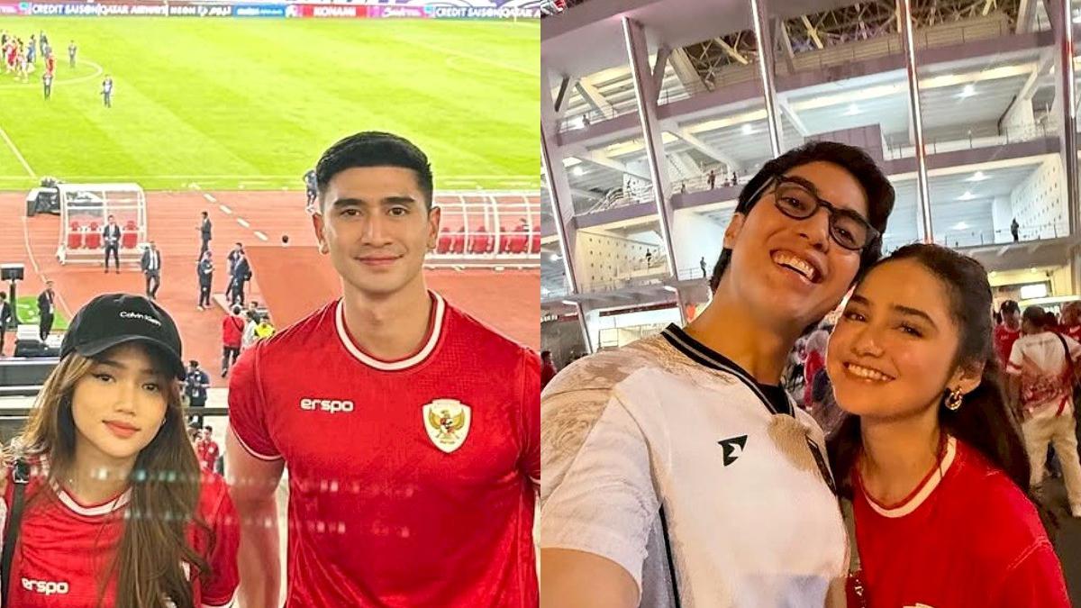 6 Gaya Couple Seleb Nonton Timnas Indonesia vs Bahrain, dari El Rumi-Syifa Hadju hingga Fuji An-Verrel Bramasta