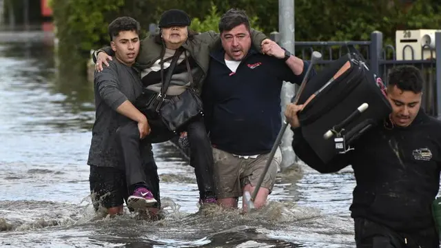 Banjir di Melbourne, Australia, Jumat 14 Oktober 2022.