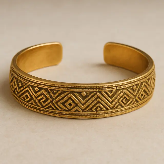 Gelang Emas Cuff yang Cocok untuk Anak Muda (Foto: ChatGPT)