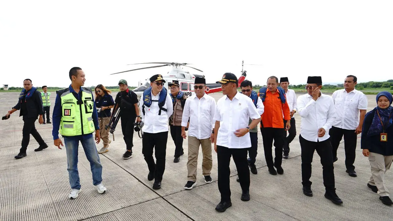 Menteri Koordinator Bidang Pembangunan Manusia dan Kebudayaan (Menko PMK), Muhadjir Effendy, meninjau langsung kesiapan Bandara Banyuwangi menyambut pemudik (Istimewa)