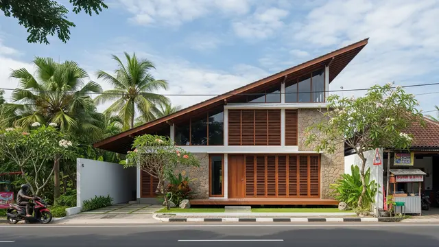 Gambar Desain Rumah Ala Villa/ Ilustrasi AI