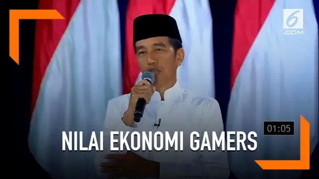 Menurut Jokowi, perkembangan dunia game digital berpengaruh bagi pemasukan negara hingga belasan triliun.