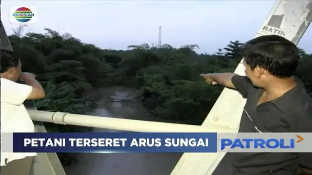 Lima petani asal Tegal, Jawa Tengah, hanyut di Sungai Cacaban usai memanen padi. Tiga orang berhasil diselamatkan sedangkan dua lainnya masih hilang.