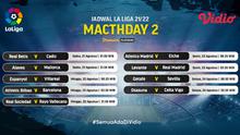 Jadwal La Liga jornada kedua musim 2021/22. (Foto: Vidio)