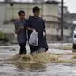 Banjir di Jeddah, Arab Saudi pada Kamis 24 November 2022. (Amer Hilabi/AFP)