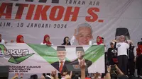 Kaukus Perempuan Nahdliyin di Bandar Lampung mendeklarasikan dukungannya kepada Ganjar Pranowo-Mahfud Md pada Pemilihan Presiden (Pilpres) 2024. (Foto: Istimewa)