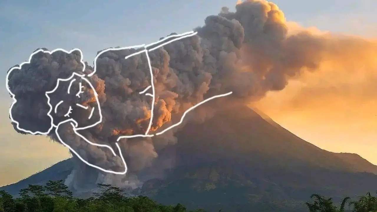 6 Lukisan Kartun Awan Panas Gunung Merapi Ini Viral, Netizen: Lucu Tapi ...