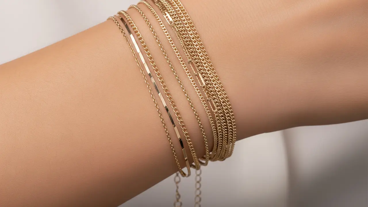 Model Gelang Rantai untuk Acara Kumpul Keluarga
