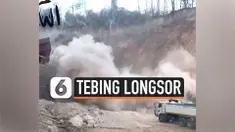 DETIK-DETIK TRUK TAMBANG NYARIS TERTIMBUN LONGSOR