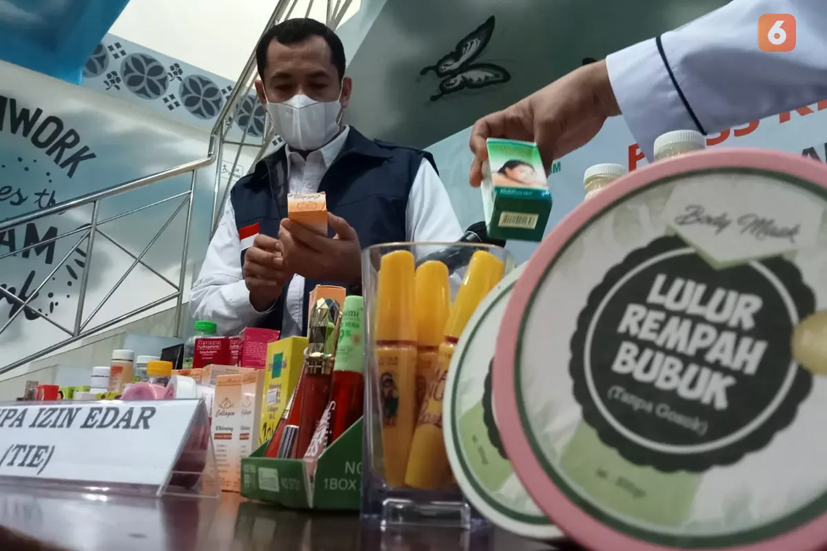 produk kosmetik ilegal sitaan BPOM Palu