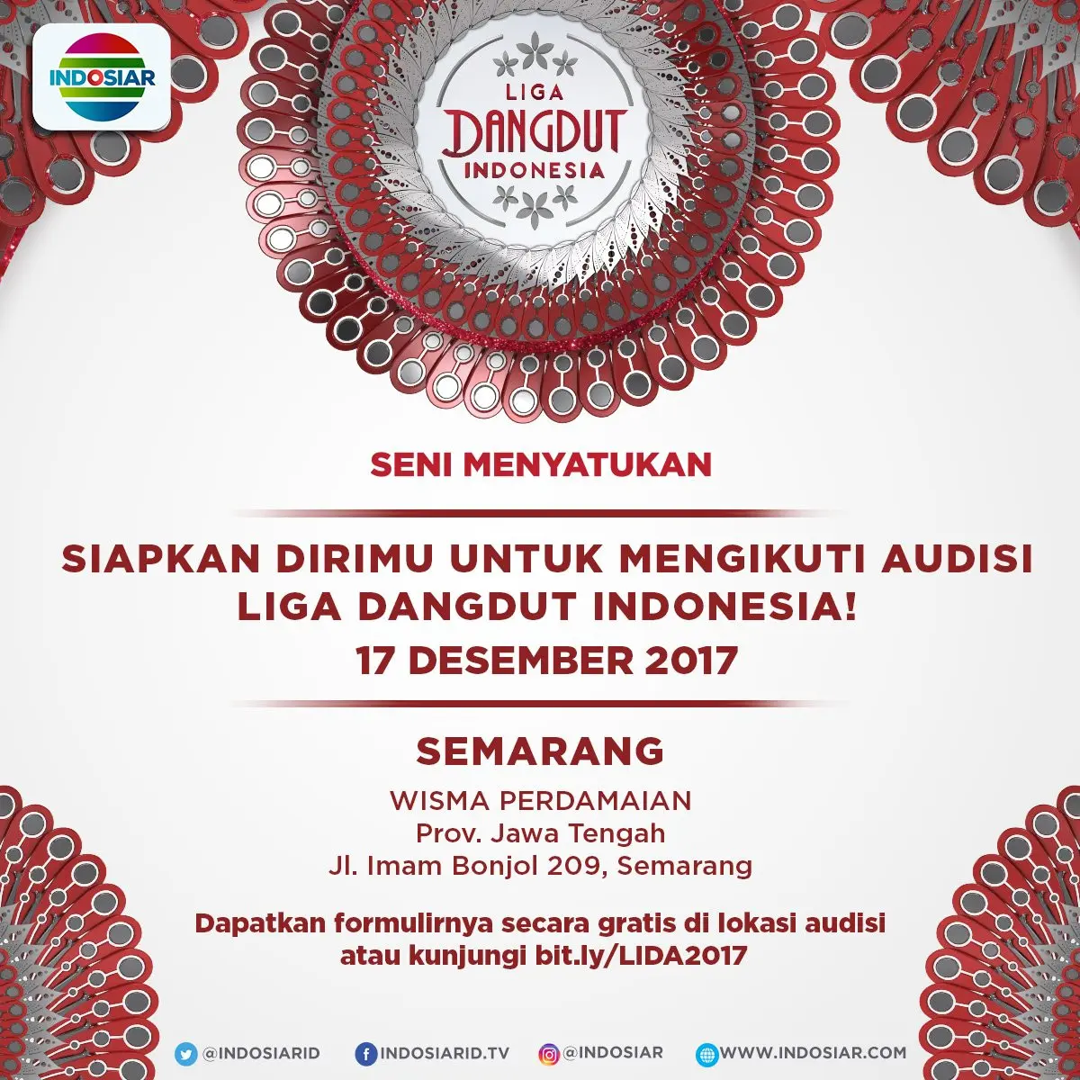 Audisi LIDA di Semarang pada Minggu, 17 Desember 2017. (Liga Dangdut Indonesia)