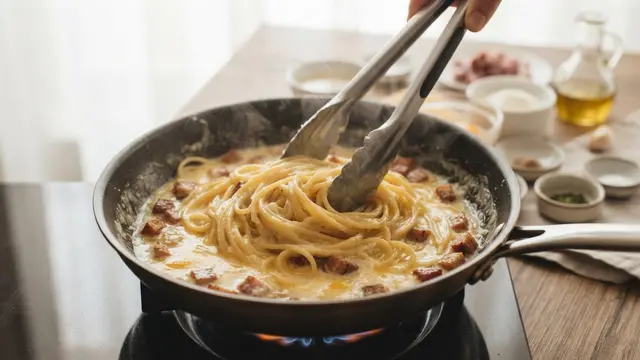 Resep Spaghetti Carbonara Tanpa Cooking Cream