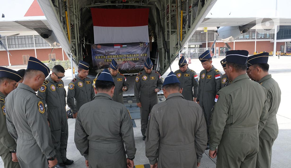 Nantinya, dari Yordania bantuan akan disalurkan ke Palestina melalui metode airdrop. (merdeka.com/Imam Buhori)