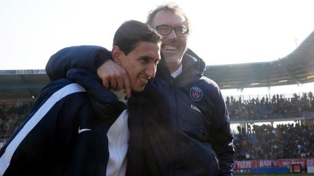 Angel di Maria dan Laurent Blanc