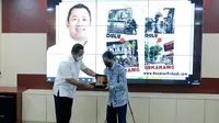 Wali Kota Hendrar Prihadi atau Hendi menerima kunjungan Diklat PIM Nasional Kementerian PUPR di Situation Room Balaikota Semarang, Rabu (21/4).
