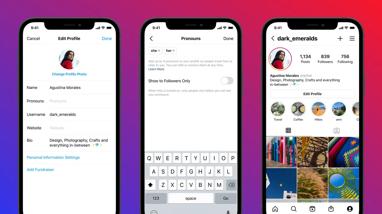 Instagram Rilis Fitur Pronouns di Profil Pengguna