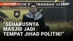 Ketua Umum Partai Ummat Akui Gunakan Politik Identitas