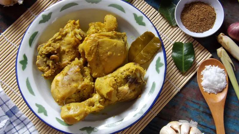 resep ayam ungkep kuning