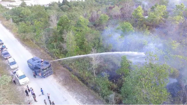 Kebakaran Hutan dan Lahan di Ibu Kota Baru Penajam Paser Utara