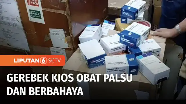Direktorat Kriminal Khusus Polda Metro Jaya menggeledah sejumlah kios di Pasar Pramuka, Jakarta Pusat, yang diduga menjual berbagai obat palsu dan ilegal. Polisi menyita ribuan butir obat palsu dan ilegal berbagai merk.