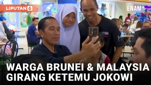 VIDEO: Blusukan di Brunei, Jokowi Disambut Meriah Warga Lokal dan Malaysia